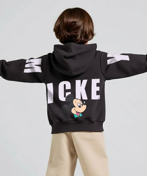 Disney（ディズニー）の「親子お揃い ディズニー バックロゴパーカー 1206K（パーカー・キッズ・ブラック×レッド/その他9・90cm/100cm/110cm/120cm/130cm/140cm）」の7枚目の写真