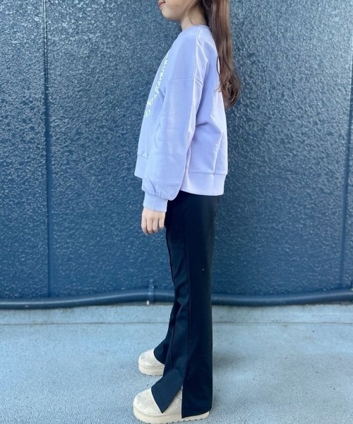 Right-on(ライトオン)の「【VIVIAN BLUE】キッズ ストレッチ サイドスリット フレアパンツ (通園通学 / お着替え簡単 / 洗濯機OK)(その他パンツ・キッズ・ダークグレー/ブラック/ライラック・110/120/130/140/150/160)」の10枚目の写真