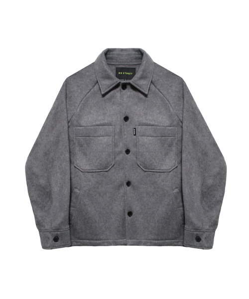 GOSTREET(ゴーストリート)の「オーバーサイズフリースシャツグレー(シャツ/ブラウス・メンズ・その他・LARGE/MEDIUM)」の2枚目の写真