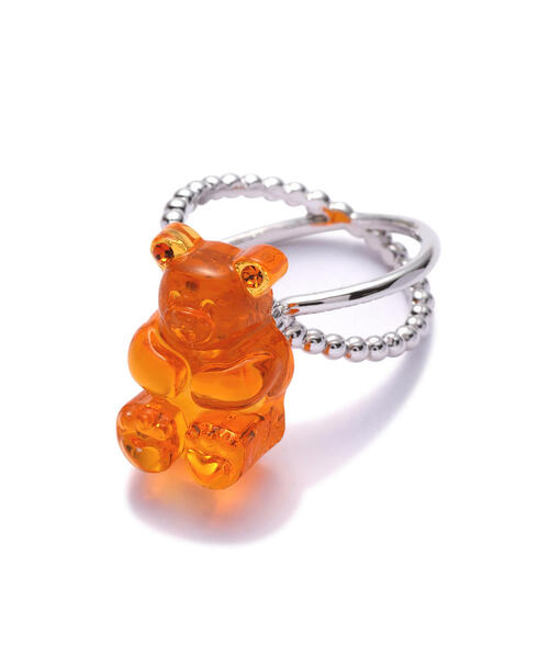 L.H.P（エルエイチピー）の「MIKSHIMAI/ミクシマイ/CANDY BEAR RING/リング（リング・メンズ・モスグリーン/レッド/ラベンダー/オレンジ/パープル/ブルー・F）」の6枚目の写真