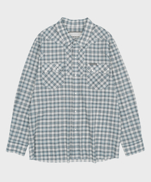 THEVINYLHOUSE（ザバイニルハウス）の「WESTERN CHECK SHIRTS GREY (VH2ESUW321A)（シャツ/ブラウス）」