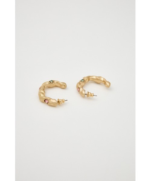 MOUSSY（マウジー）の「GEM HOOP ピアス（ピアス（両耳用）・レディース・シルバー/ゴールド・FREE）」の6枚目の写真