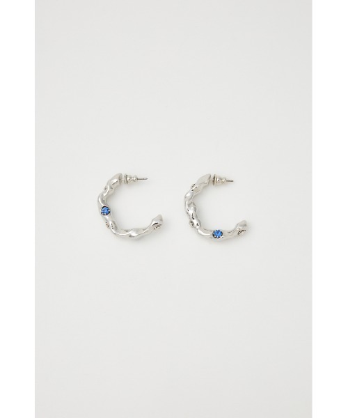 MOUSSY（マウジー）の「GEM HOOP ピアス（ピアス（両耳用）・レディース・シルバー/ゴールド・FREE）」の7枚目の写真