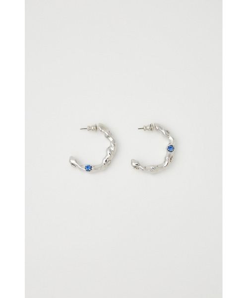 MOUSSY（マウジー）の「GEM HOOP ピアス（ピアス（両耳用）・レディース・シルバー/ゴールド・FREE）」の8枚目の写真