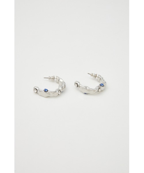 MOUSSY（マウジー）の「GEM HOOP ピアス（ピアス（両耳用）・レディース・シルバー/ゴールド・FREE）」の9枚目の写真