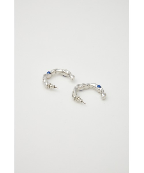 MOUSSY（マウジー）の「GEM HOOP ピアス（ピアス（両耳用）・レディース・シルバー/ゴールド・FREE）」の10枚目の写真