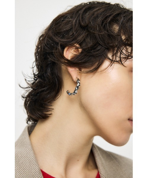 MOUSSY（マウジー）の「GEM HOOP ピアス（ピアス（両耳用）・レディース・シルバー/ゴールド・FREE）」の11枚目の写真