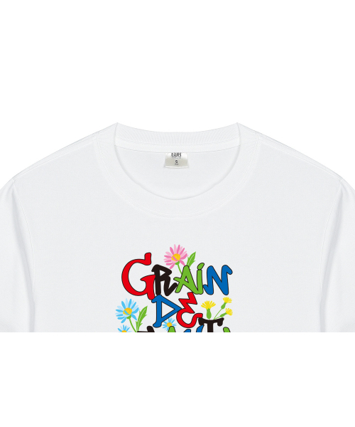 GRAIN DE BEAUTE（グランデボーテ）の「ORIGINAL 1992 T-SHIRT 01 [WHITE]（Tシャツ/カットソー・レディース・ホワイト・S/M/L/XL）」の4枚目の写真