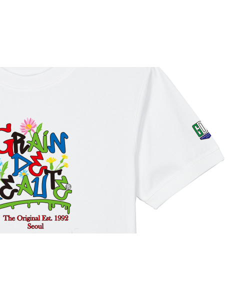 GRAIN DE BEAUTE（グランデボーテ）の「ORIGINAL 1992 T-SHIRT 01 [WHITE]（Tシャツ/カットソー・レディース・ホワイト・S/M/L/XL）」の5枚目の写真