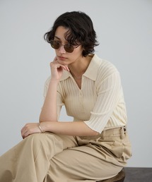 ワイドリブスキッパーポロシャツ
