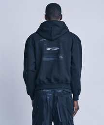 FDR（エフディーアール）の「Logo Blue Print + Embo_Black（パーカー）」