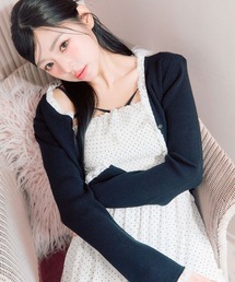 OLIVE des OLIVE | 袖レース配色カーデ(カーディガン/ボレロ)