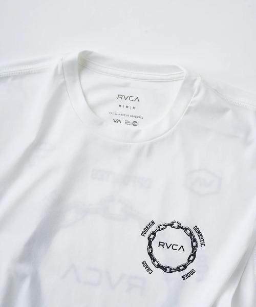 RVCA（ルーカ）の「【RVCA/ルーカ】CHAIN RELEASE SFTT/水陸両用　ノースリーブ　マッスルタンク　ラッシュガード(水着)（ラッシュガード・レディース・ホワイト・MEDIUM/SMALL）」の3枚目の写真