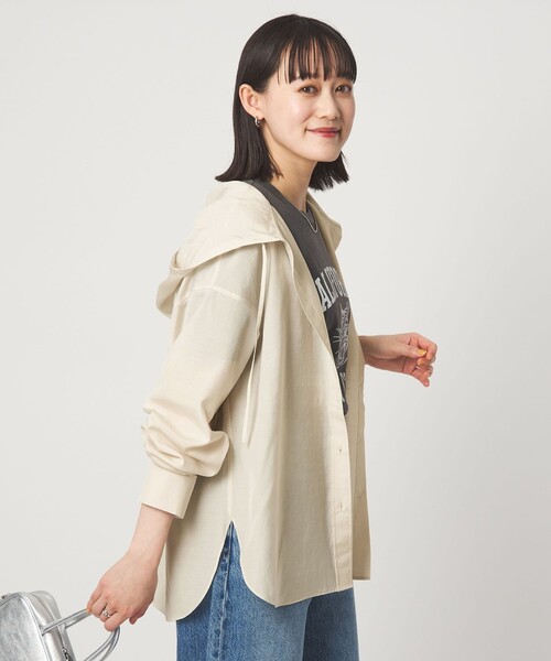 G/FORE フード付きシャツ M ベージュ セール】フード シャツ UVカット 接触冷感（シャツ/ブラウス）｜green