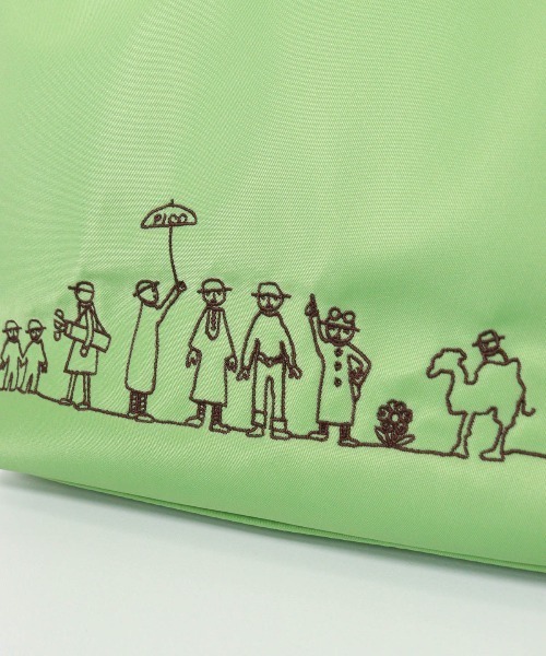 PICONE CLUB キャラクター刺繍バッグ ファミリー刺繍トートバッグ（ゴルフグッズ）｜Picone CLUB