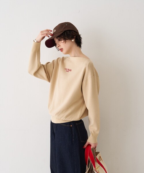 Rouge vif Anna(ルージュヴィフアンナ)の「ラパウザロゴニット(ニット/セーター・レディース・ベージュ/ネイビー・フリー)」の22枚目の写真