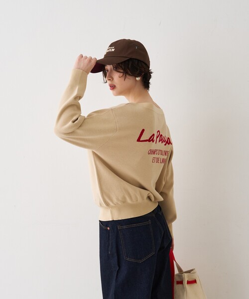 Rouge vif Anna(ルージュヴィフアンナ)の「ラパウザロゴニット(ニット/セーター・レディース・ベージュ/ネイビー・フリー)」の20枚目の写真