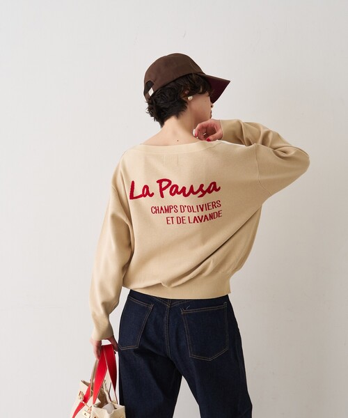 Rouge vif Anna(ルージュヴィフアンナ)の「ラパウザロゴニット(ニット/セーター・レディース・ベージュ/ネイビー・フリー)」の18枚目の写真