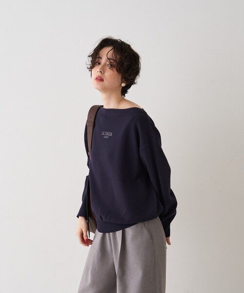 Rouge vif Anna(ルージュヴィフアンナ)の「ラパウザロゴニット(ニット/セーター・レディース・ベージュ/ネイビー・フリー)」の17枚目の写真