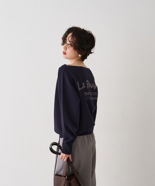 Rouge vif Anna(ルージュヴィフアンナ)の「ラパウザロゴニット(ニット/セーター・レディース・ベージュ/ネイビー・フリー)」の15枚目の写真