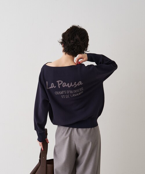 Rouge vif Anna(ルージュヴィフアンナ)の「ラパウザロゴニット(ニット/セーター・レディース・ベージュ/ネイビー・フリー)」の14枚目の写真