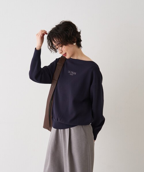 Rouge vif Anna(ルージュヴィフアンナ)の「ラパウザロゴニット(ニット/セーター・レディース・ベージュ/ネイビー・フリー)」の11枚目の写真