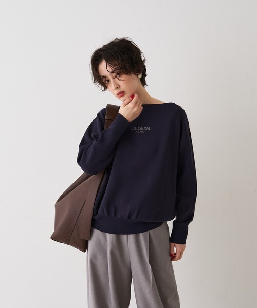 Rouge vif Anna(ルージュヴィフアンナ)の「ラパウザロゴニット(ニット/セーター・レディース・ベージュ/ネイビー・フリー)」の10枚目の写真