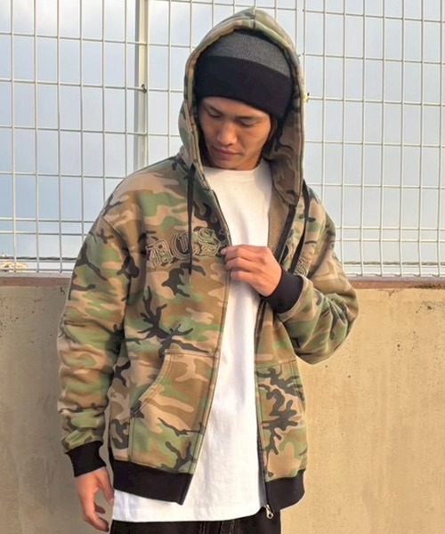 DC SHOES（ディーシーシューズ）の「DC SHOES メンズ 26 GR HIDDEN ZH ジップパーカー 【2026年春夏モデル】/ジップアップフーディー（パーカー・メンズ・カモフラージュ/ブラック系その他4/マルチ・LARGE/X-LARGE/MEDIUM）」の3枚目の写真