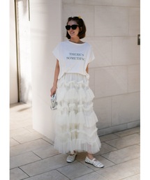 BeBeoD（べベッド）の「フリルティアードチュールロングスカート（スカート）」