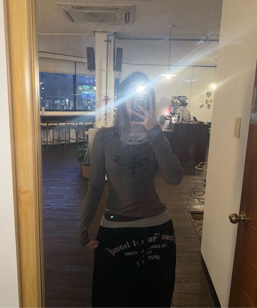 THE GREEN LAB（ザグリーンラボ）の「ホルターネックレイヤードTシャツ[ブラウン]（Tシャツ/カットソー・レディース・その他・FREE）」の18枚目の写真