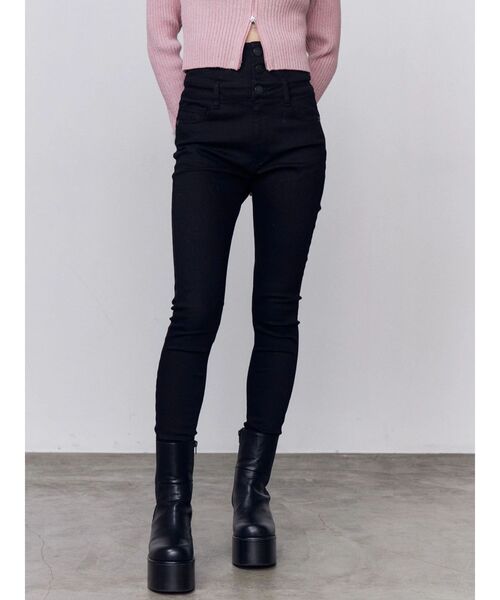 EMODA(エモダ)の「【ELDER】SYM H/W DENIM(デニムパンツ・レディース・ブラック/インディゴブルー・MEDIUM/SMALL/X-SMALL)」の3枚目の写真