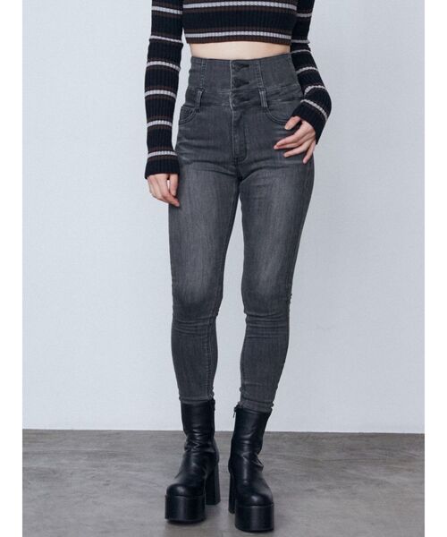 EMODA(エモダ)の「【ELDER】SYM H/W DENIM(デニムパンツ・レディース・ブラック/インディゴブルー・MEDIUM/SMALL/X-SMALL)」の16枚目の写真