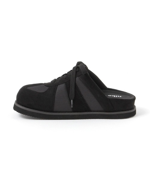 niko and...（ニコアンド）の「オリジナルスライドスニーカー（スニーカー・レディース・グリーン/その他1/ブラック・SMALL/MEDIUM/LARGE）」の4枚目の写真