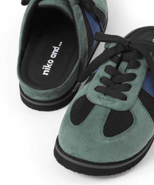 niko and...（ニコアンド）の「オリジナルスライドスニーカー（スニーカー・レディース・グリーン/その他1/ブラック・SMALL/MEDIUM/LARGE）」の13枚目の写真