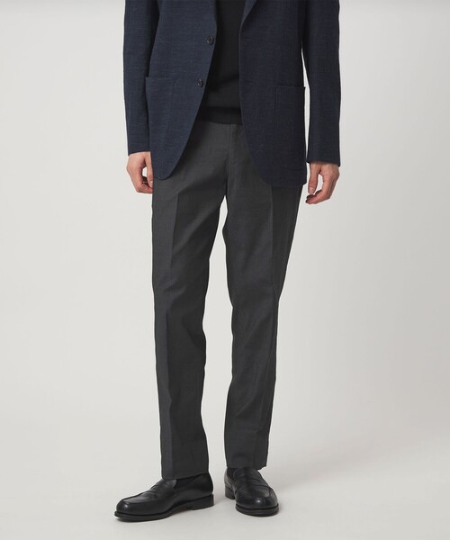 green label relaxing(グリーンレーベルリラクシング)の「エブリット TCPU オックス スリム スラックス -ストレッチ-(スラックス・メンズ・グレー系/ベージュ/ダークグレー・S/M/L/XL)」の2枚目の写真