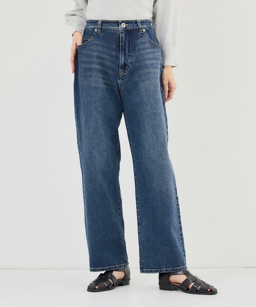 ROPE' PICNIC(ロペピクニック)の「ウエストシェイプハイライズマムジーンズ(デニムパンツ・レディース・ブラック/ブルー/ブルー系その他5・X-SMALL/S/M/L/XL)」の1枚目の写真