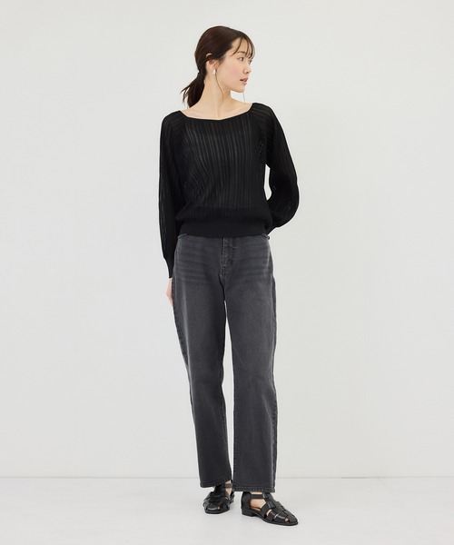 ROPE' PICNIC(ロペピクニック)の「ウエストシェイプハイライズマムジーンズ(デニムパンツ・レディース・ブラック/ブルー/ブルー系その他5・X-SMALL/S/M/L/XL)」の12枚目の写真