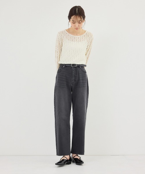 ROPE' PICNIC(ロペピクニック)の「ウエストシェイプハイライズマムジーンズ(デニムパンツ・レディース・ブラック/ブルー/ブルー系その他5・X-SMALL/S/M/L/XL)」の5枚目の写真