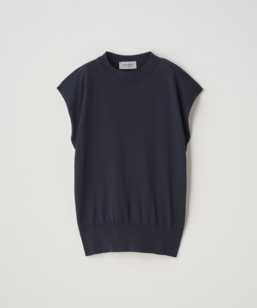 新品❗️JOHN SMEDLEY フレンチスリーブプルオーバー S フレンチスリーブコットンニットプルオーバー（ニット/セーター