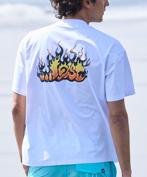 lost(ロスト)の「lost/ロスト 水着 ラッシュガード 半袖 Tシャツ UVカット 速乾 ストレッチ 水陸両用 LM6S-4302(Tシャツ/カットソー・メンズ・シアン/ホワイト/ベージュ・XL/L/M)」の1枚目の写真