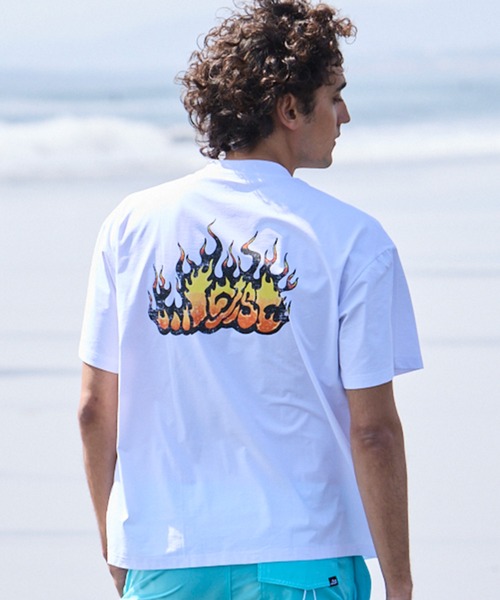 lost(ロスト)の「lost/ロスト 水着 ラッシュガード 半袖 Tシャツ UVカット 速乾 ストレッチ 水陸両用 LM6S-4302(Tシャツ/カットソー・メンズ・シアン/ホワイト/ベージュ・XL/L/M)」の6枚目の写真
