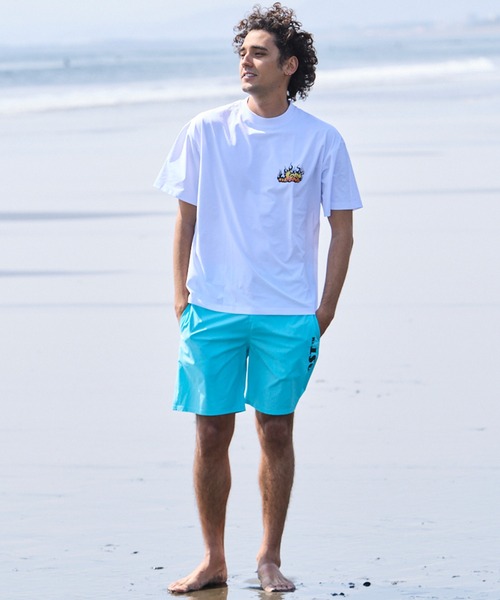 lost(ロスト)の「lost/ロスト 水着 ラッシュガード 半袖 Tシャツ UVカット 速乾 ストレッチ 水陸両用 LM6S-4302(Tシャツ/カットソー・メンズ・シアン/ホワイト/ベージュ・XL/L/M)」の7枚目の写真