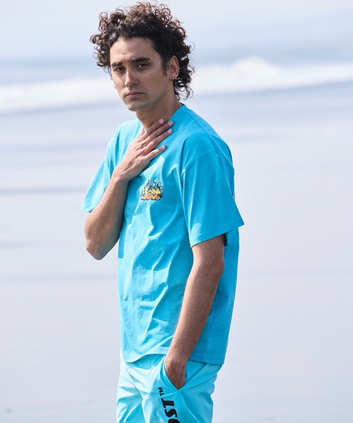 lost(ロスト)の「lost/ロスト 水着 ラッシュガード 半袖 Tシャツ UVカット 速乾 ストレッチ 水陸両用 LM6S-4302(Tシャツ/カットソー・メンズ・シアン/ホワイト/ベージュ・XL/L/M)」の17枚目の写真