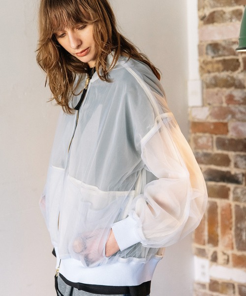 AULA AILA（アウラアイラ）の「3WAYリバーシブルシアーブルゾン（ブルゾン・レディース・ライトブルー/ブラック/グレー・0）」の3枚目の写真