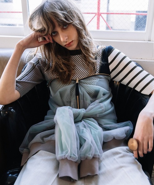 AULA AILA（アウラアイラ）の「3WAYリバーシブルシアーブルゾン（ブルゾン・レディース・ライトブルー/ブラック/グレー・0）」の8枚目の写真