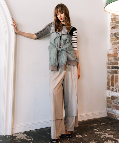 AULA AILA（アウラアイラ）の「3WAYリバーシブルシアーブルゾン（ブルゾン・レディース・ライトブルー/ブラック/グレー・0）」の12枚目の写真