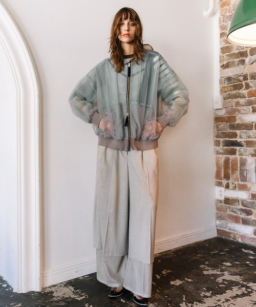 AULA AILA（アウラアイラ）の「3WAYリバーシブルシアーブルゾン（ブルゾン・レディース・ライトブルー/ブラック/グレー・0）」の16枚目の写真