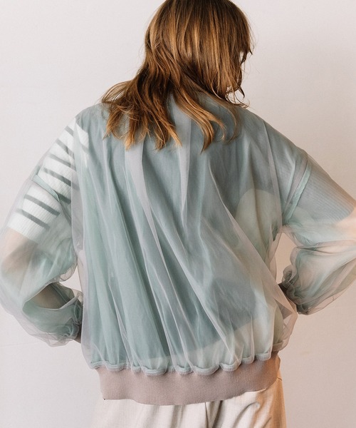 AULA AILA（アウラアイラ）の「3WAYリバーシブルシアーブルゾン（ブルゾン・レディース・ライトブルー/ブラック/グレー・0）」の15枚目の写真