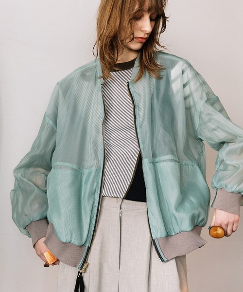 AULA AILA（アウラアイラ）の「3WAYリバーシブルシアーブルゾン（ブルゾン・レディース・ライトブルー/ブラック/グレー・0）」の17枚目の写真