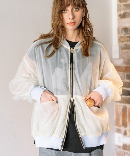 AULA AILA（アウラアイラ）の「3WAYリバーシブルシアーブルゾン（ブルゾン・レディース・ライトブルー/ブラック/グレー・0）」の22枚目の写真